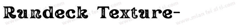 Rundeck Texture字体转换